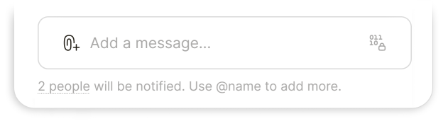 Task comment in Qaxa