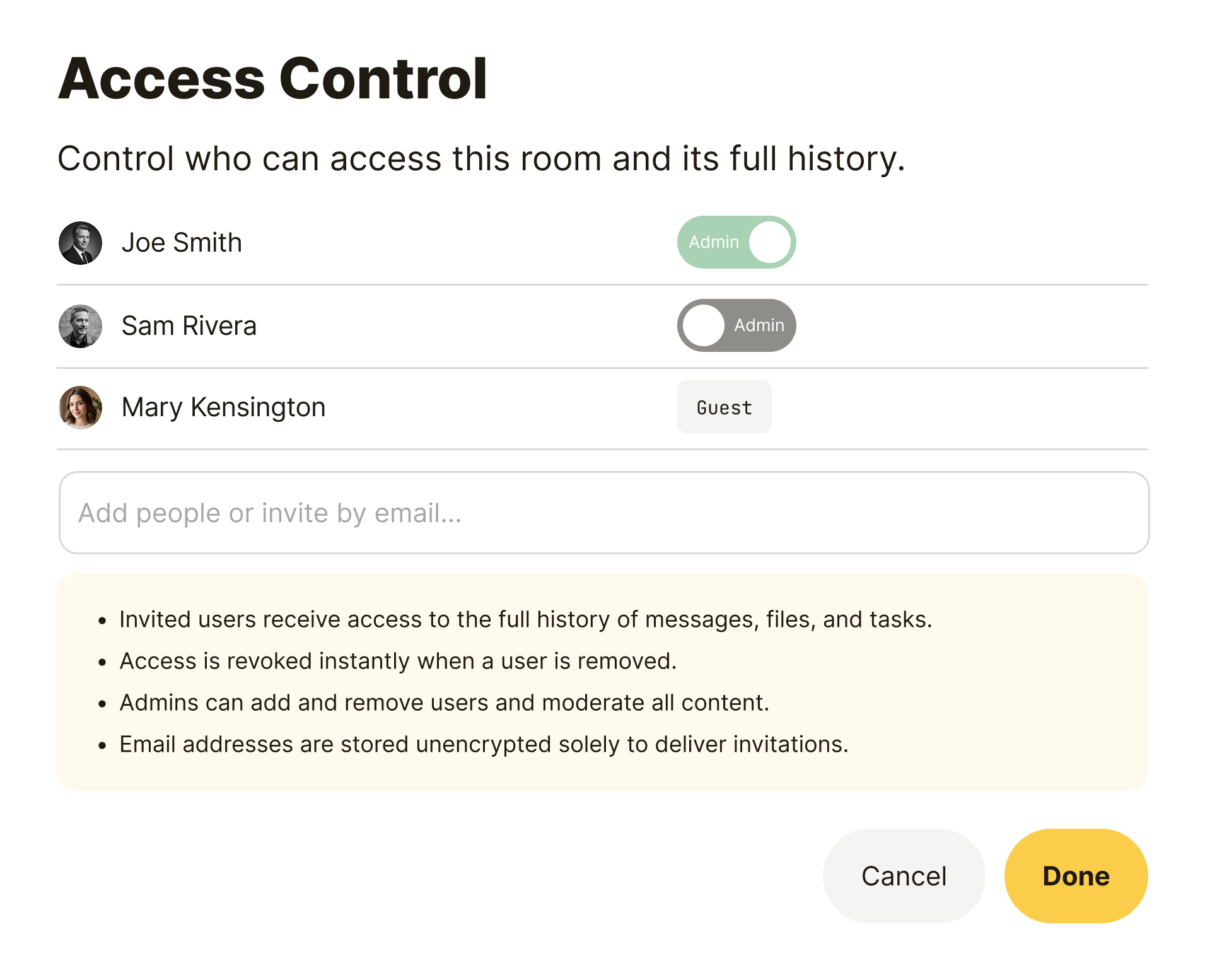 Access control