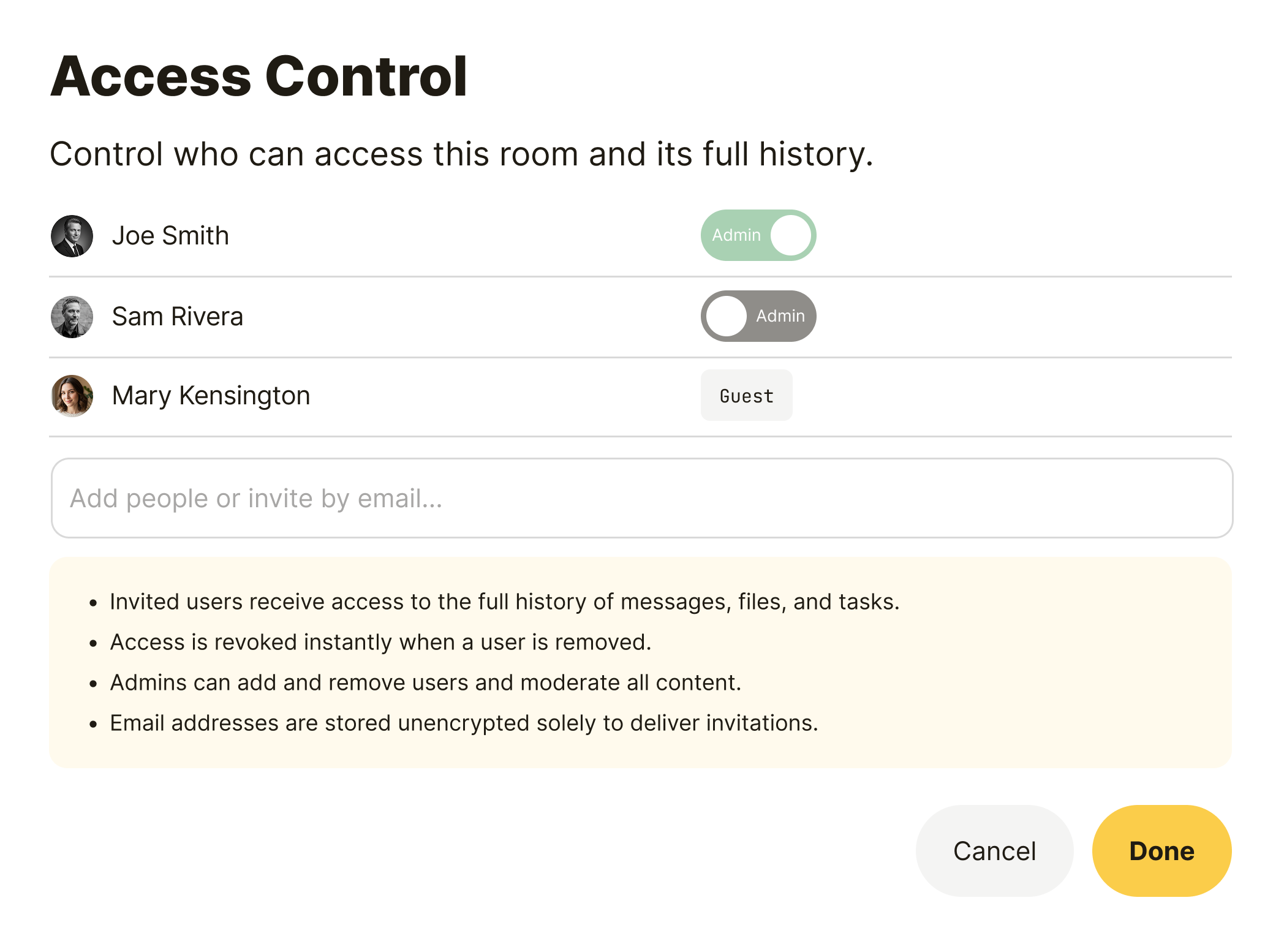 Access Control v5