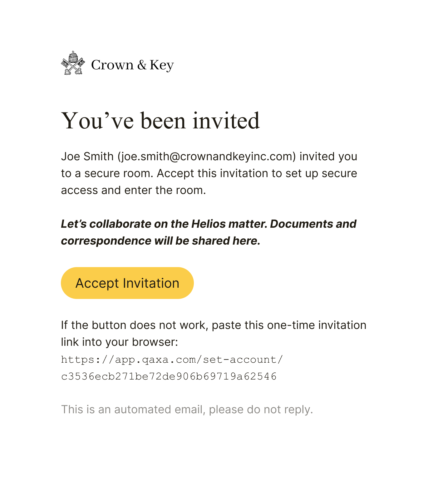 Youve been invited