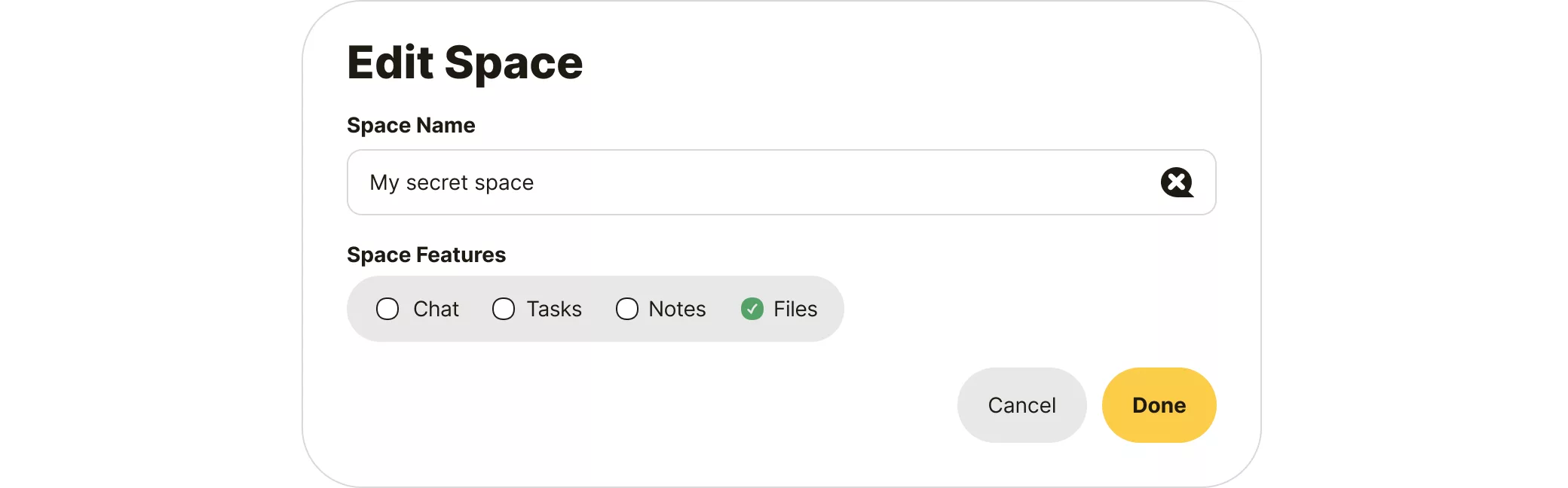 Edit a Space
